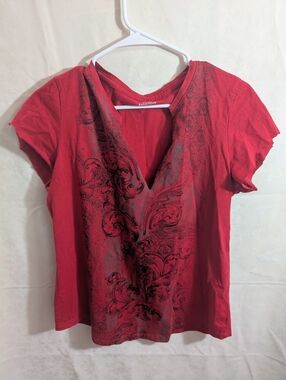 Grunge Scene Ripped Y2K Shirt